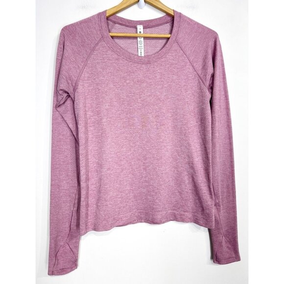 Lululemon Swiftly Tech Long-Sleeve Shirt 2.0 *Race Length Pink Peony Velvet Dust - Picture 2 of 9